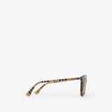  Kính Nữ Burberry Tubular Round Sunglasses 'Sand' 