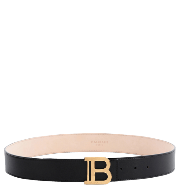  Thắt Lưng Nữ Balmain B-Belt In Leather 'Black' 