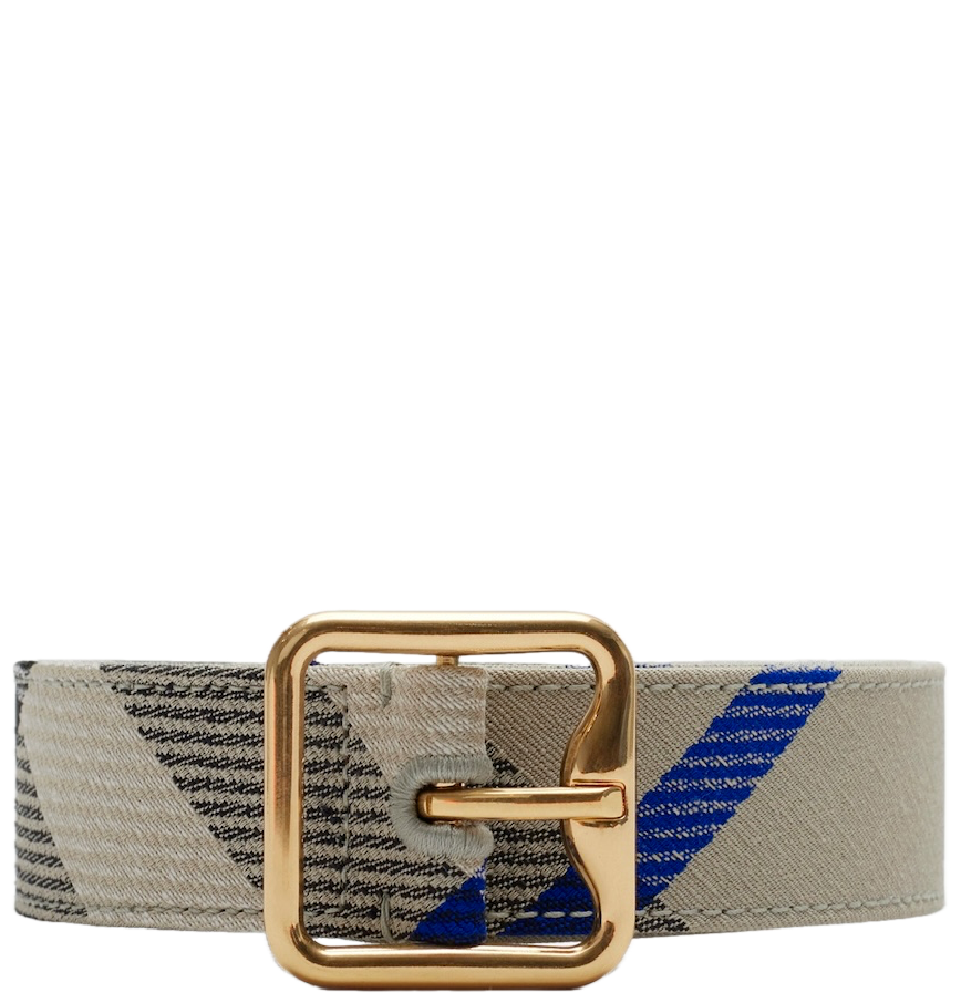  Thắt Lưng Nữ Burberry Check B Buckle Belt 'Lichen' 