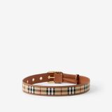  Thắt Lưng Nữ Burberry Check Leather Belt 'Beige' 