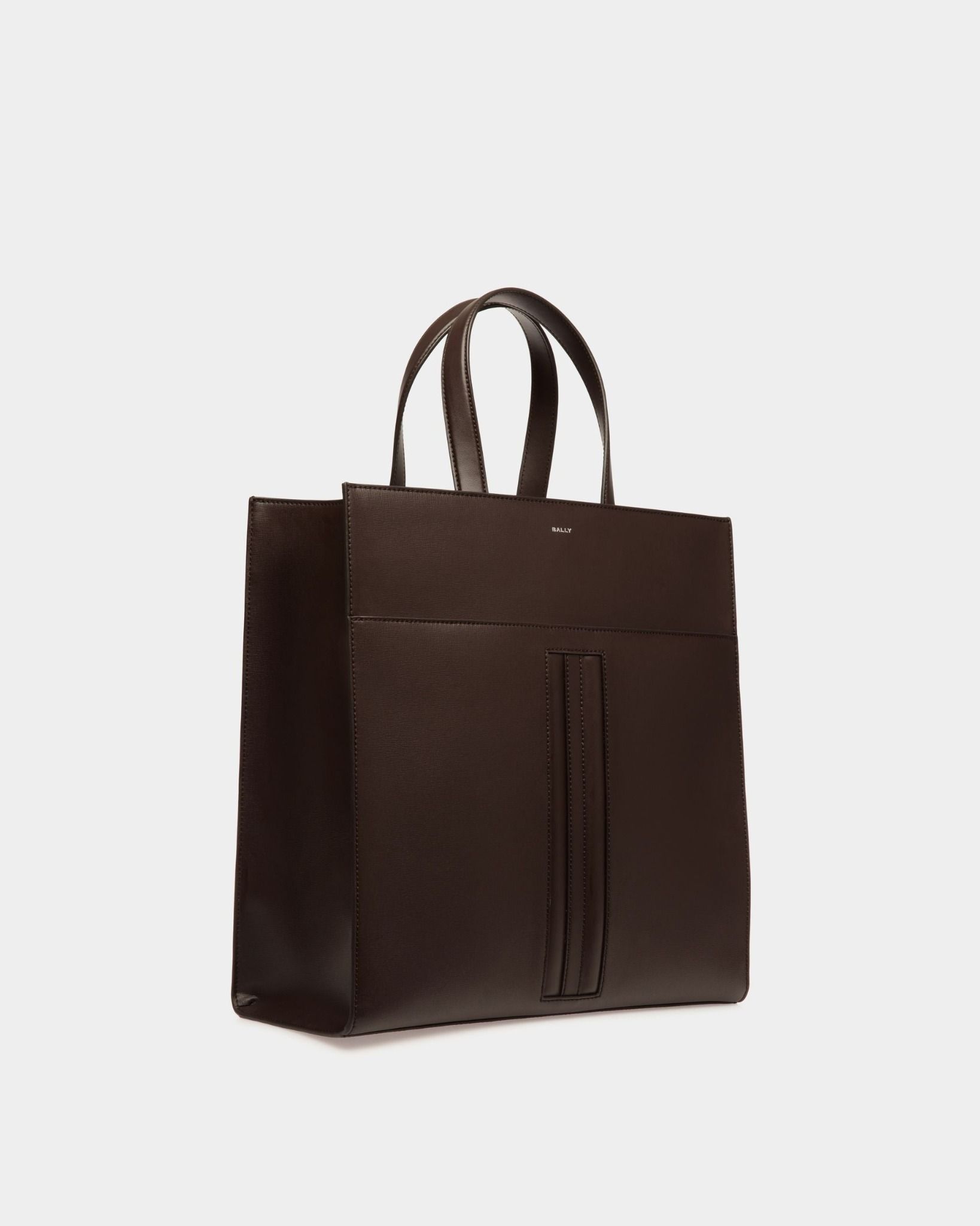  Túi Bally Mythos Tote In Recycled Leather 'Ebano' 