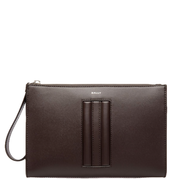  Túi Nam Bally Mythos Pouch Recycled Leather 'Ebano' 