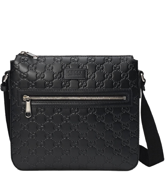  Túi Nam Gucci Signature Messenger 'Black' 