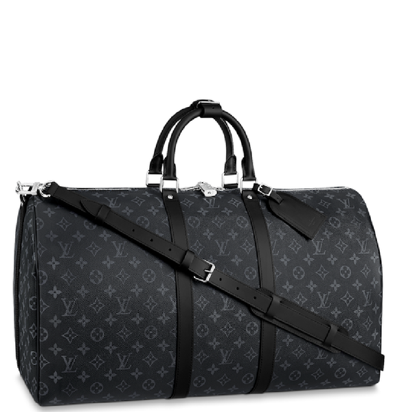  Túi Nam Louis Vuitton Keepall Bandoulière 55 'Black' 