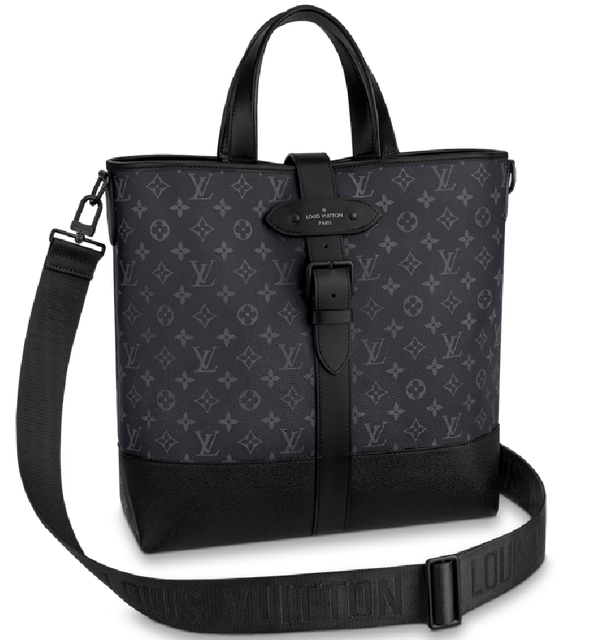  Túi Nam Louis Vuitton Saumur Tote 'Monogram Black' 
