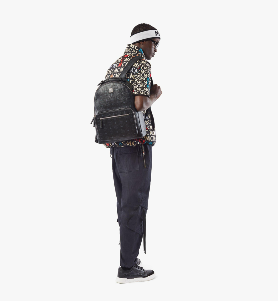 Balo Nam MCM Stark Backpack Visetos 'Black' 