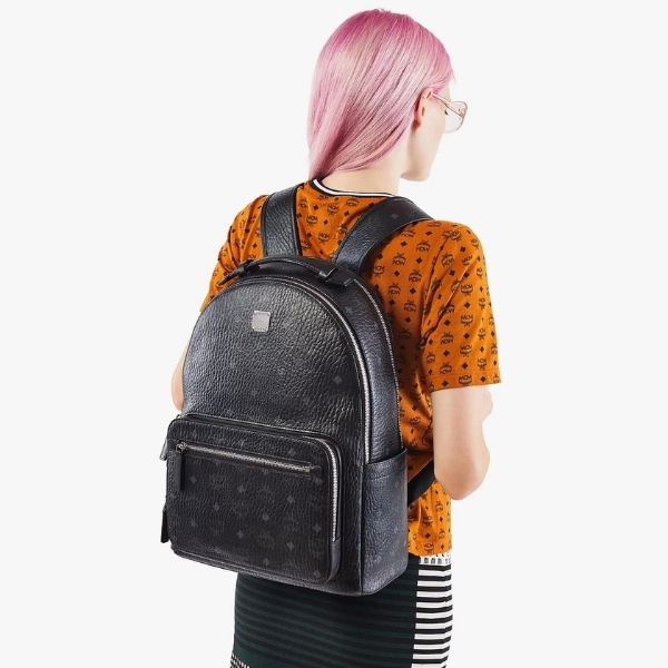  Balo Nam MCM Stark Backpack Visetos 'Black' 
