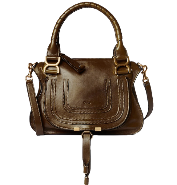  Túi Nữ Chloe Small Marcie Bag 'Dark Khaki' 