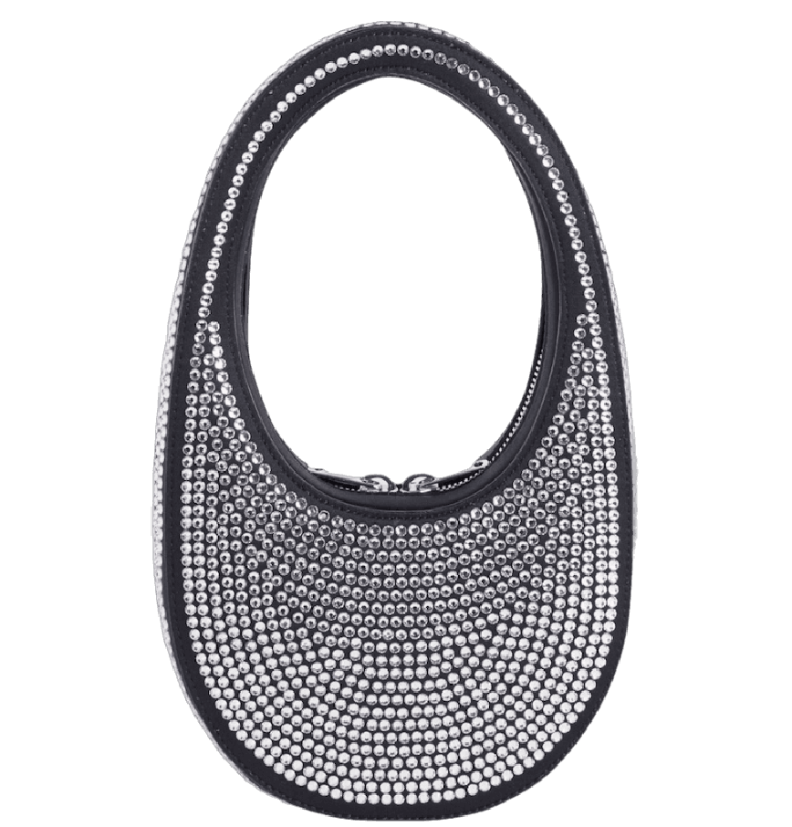  Túi Nữ Coperni Crystal Mini Swipe Bag 'Black' 