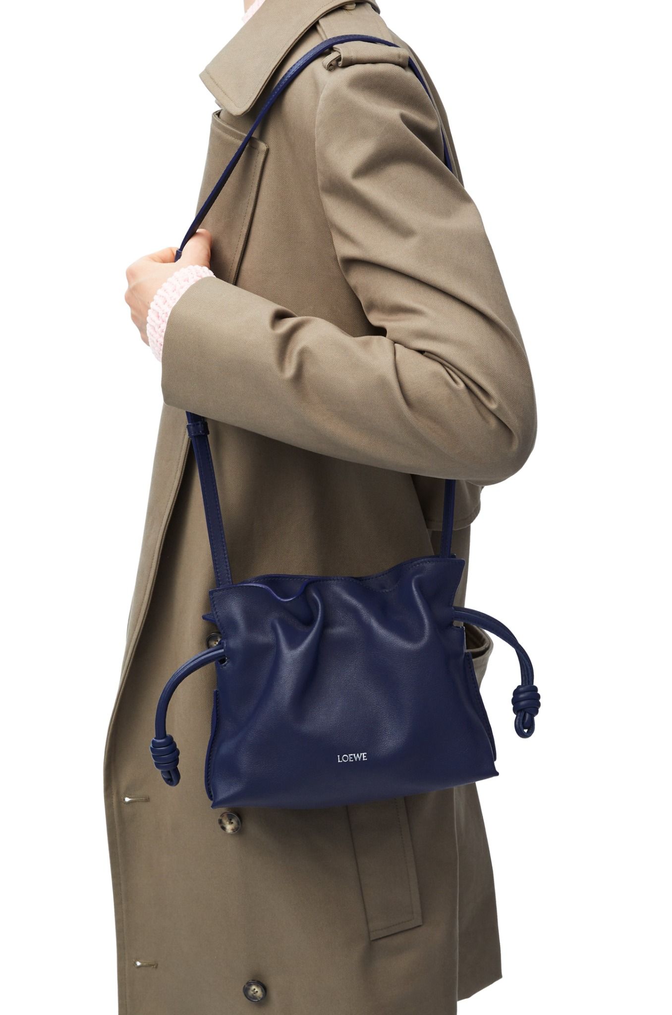  Túi Nữ Loewe Mini Flamenco Clutch 'Abyss Blue' 
