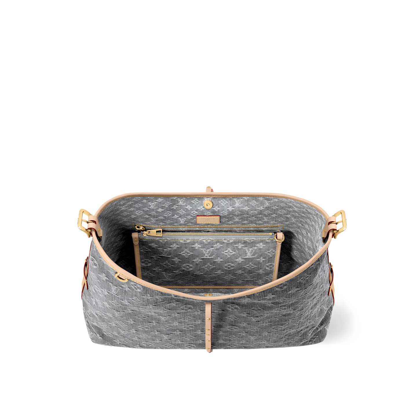  Túi Nữ Louis Vuitton CarryAll MM Bag 'Washed Grey' 