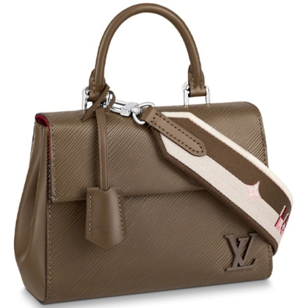 Túi Nữ Louis Vuitton Cluny Mini Epi 'Smokey Brown' 
