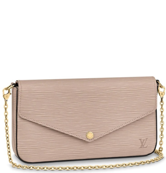  Túi Nữ Louis Vuitton Felicie Pochette 'Galet Grey' 