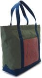  Túi Nữ Maison Kitsune Tote Bag 'Green' 