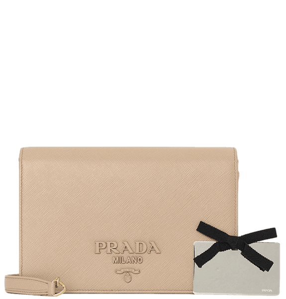  Túi Nữ Prada Saffiano Lux Mini 'Beige' 