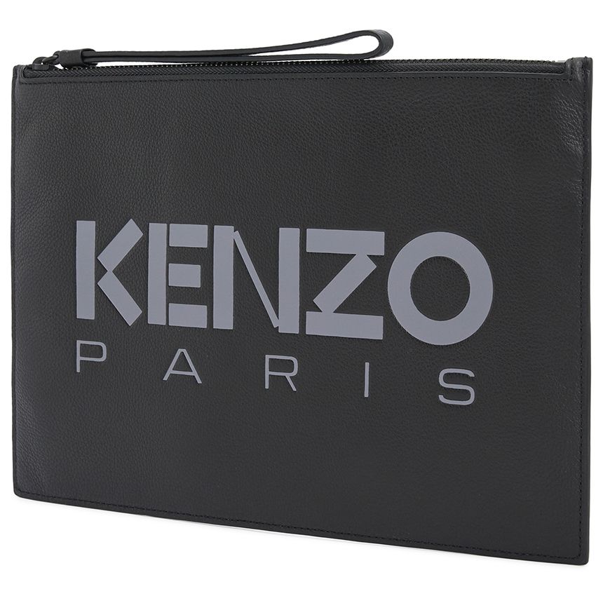  Ví Nam Kenzo Logo Shared Clutch 'Black' 