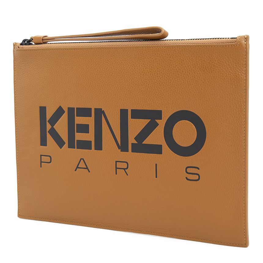  Ví Nam Kenzo Logo Shared Clutch 'Brown' 