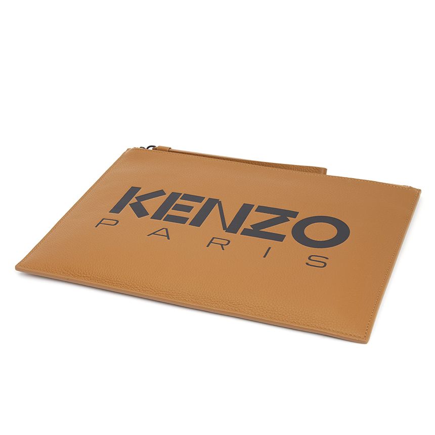  Ví Nam Kenzo Logo Shared Clutch 'Brown' 
