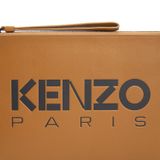  Ví Nam Kenzo Logo Shared Clutch 'Brown' 
