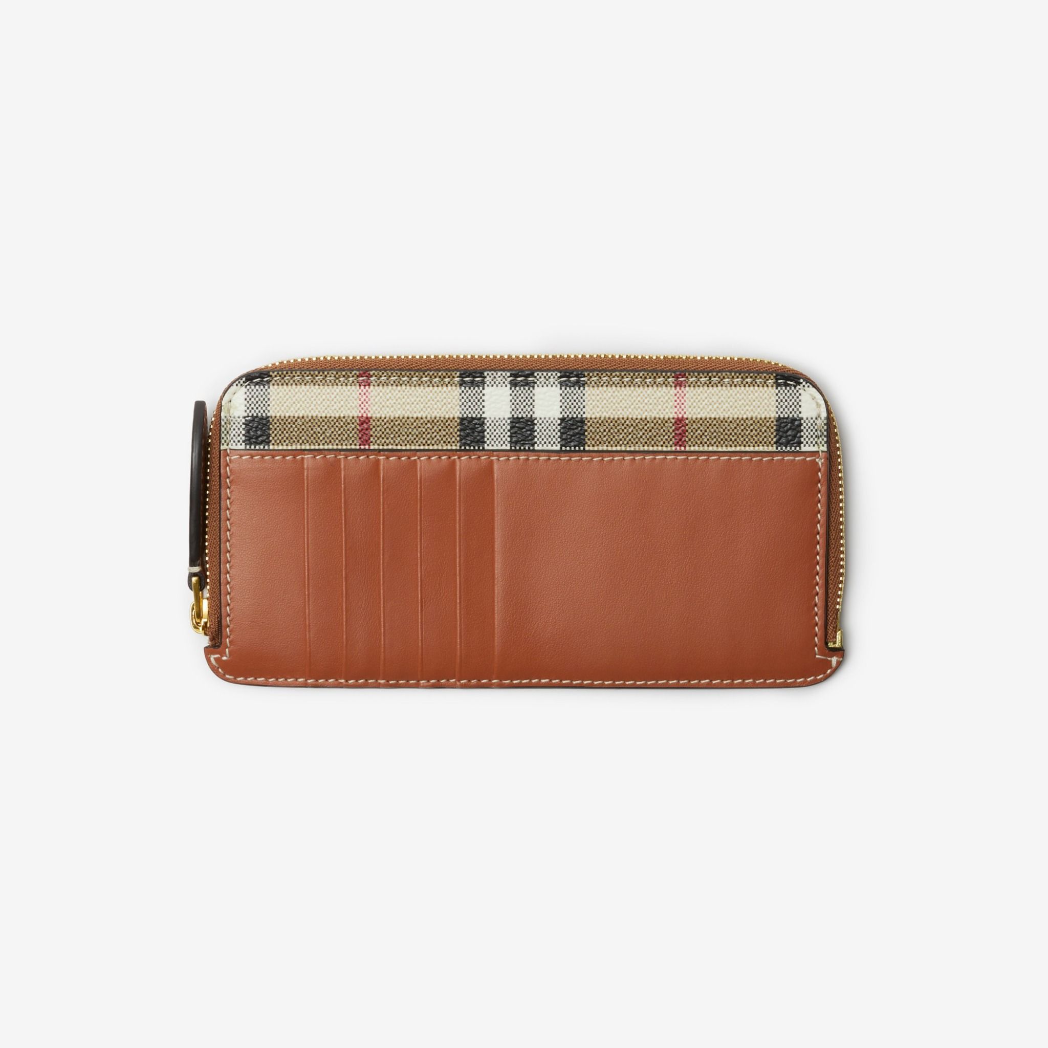  Ví Nữ Burberry Large Check Zip Card Case 'Beige' 