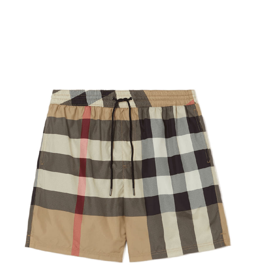 Quần Nam Burberry Exaggerated Check Swim Shorts 'Beige' 80172941 – LUXITY