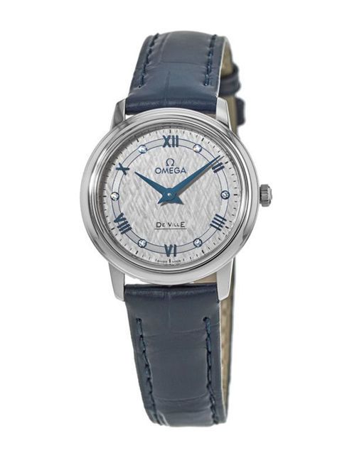  Đồng Hồ Nữ OMEGA De Ville Prestige Diamond Grey Dial Ladies 