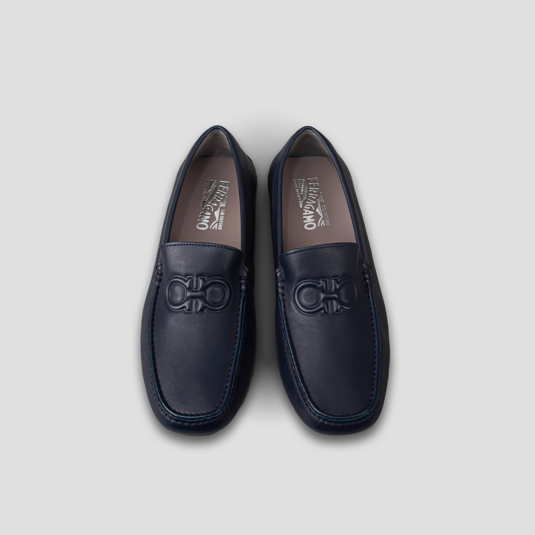 Giày Nam Salvatore Ferragamo Moccasins 'Black' 