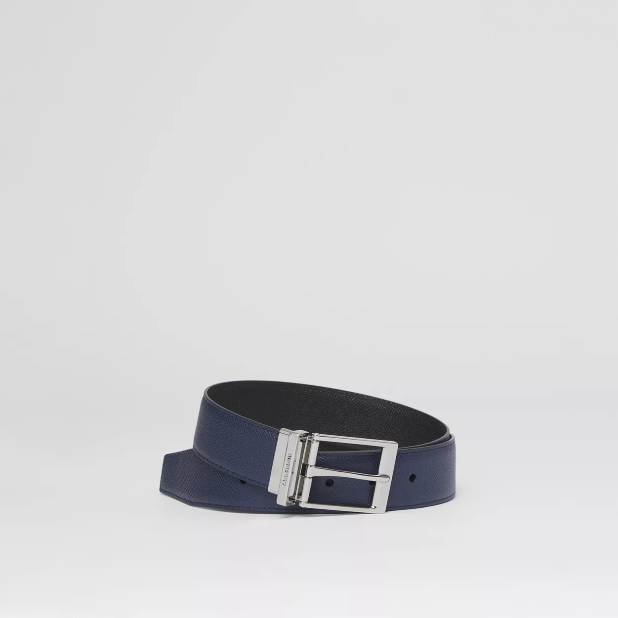  Thắt Lưng Nam Burberry Reversible Grainy Leather Belt 'Navy Black' 