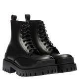 Balenciaga Tractor Bootie Combat Boots In Grey Leather  Men in Gray for  Men  Lyst