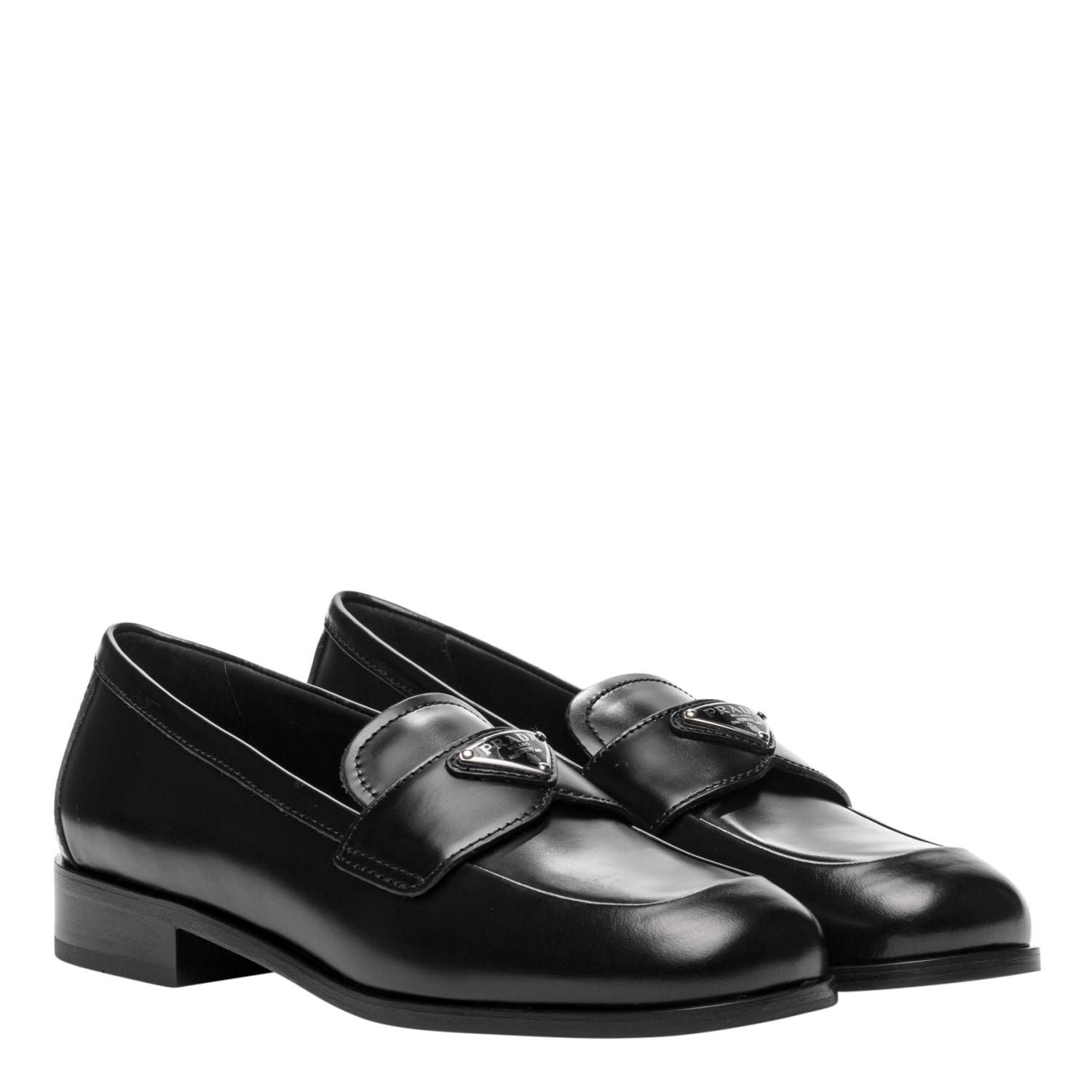  Giày Nữ Prada Logo Brushed 'Black' 
