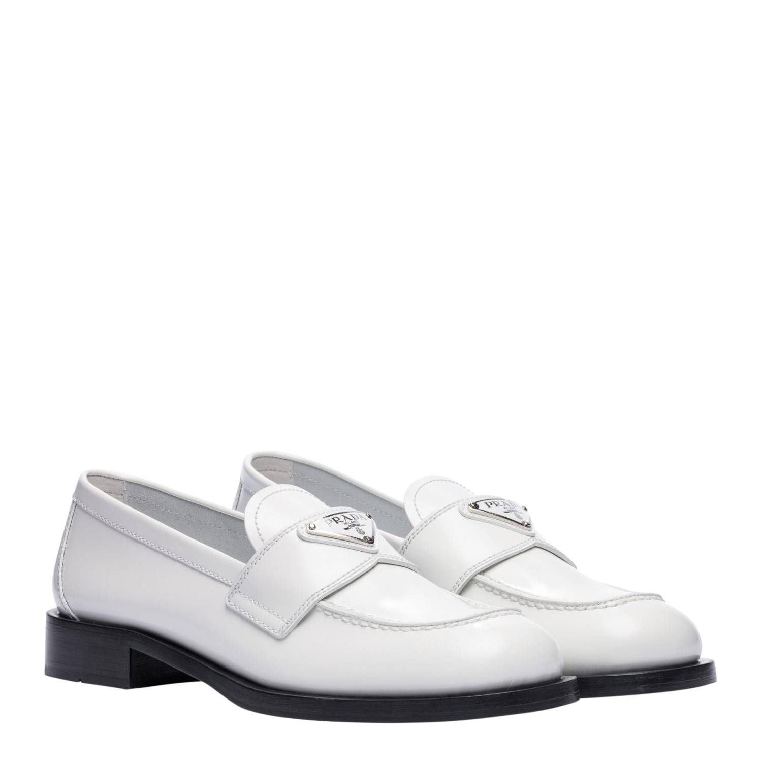  Giày Nữ Prada Logo Brushed 'White' 