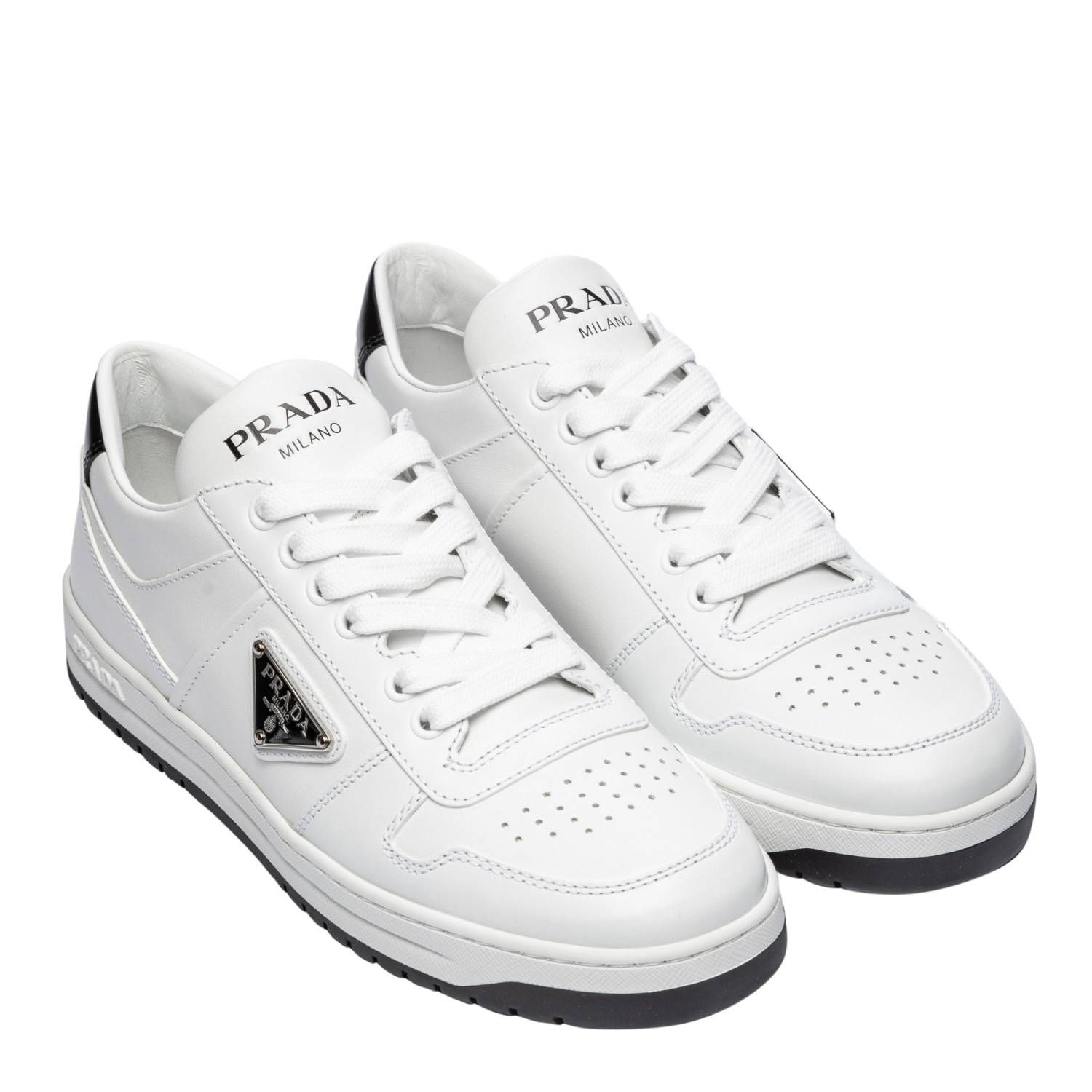  Giày Nữ Prada Downtown Perforated 'White' 