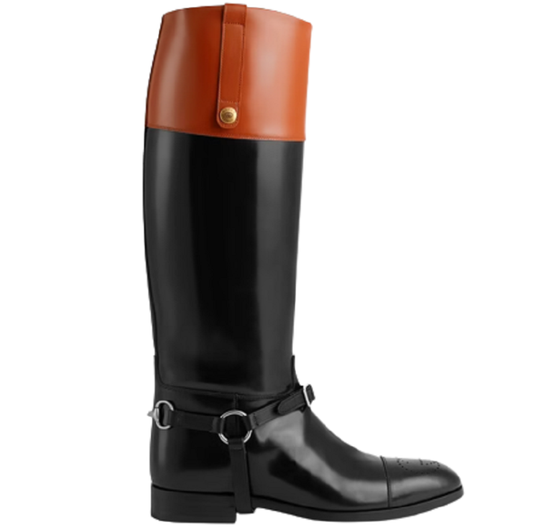  Giày Nam Gucci Knee High Boot With Harness Leather 'Black' 