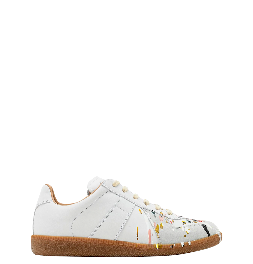 Giày Nữ Maison Margiela Replica Paint Drop Sneakers 'White' S58WS0101P