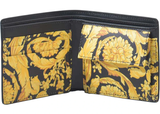  Ví Nam Versace Medusa Barocco Print Bi-Fold 'Black Gold' 