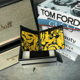  Ví Nam Versace Medusa Barocco Print Bi-Fold 'Black Gold' 