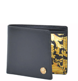  Ví Nam Versace Medusa Barocco Print Bi-Fold 'Black Gold' 