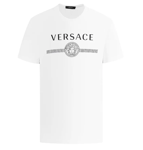  Áo Nam Versace Logo Medusa Printed 'White' 