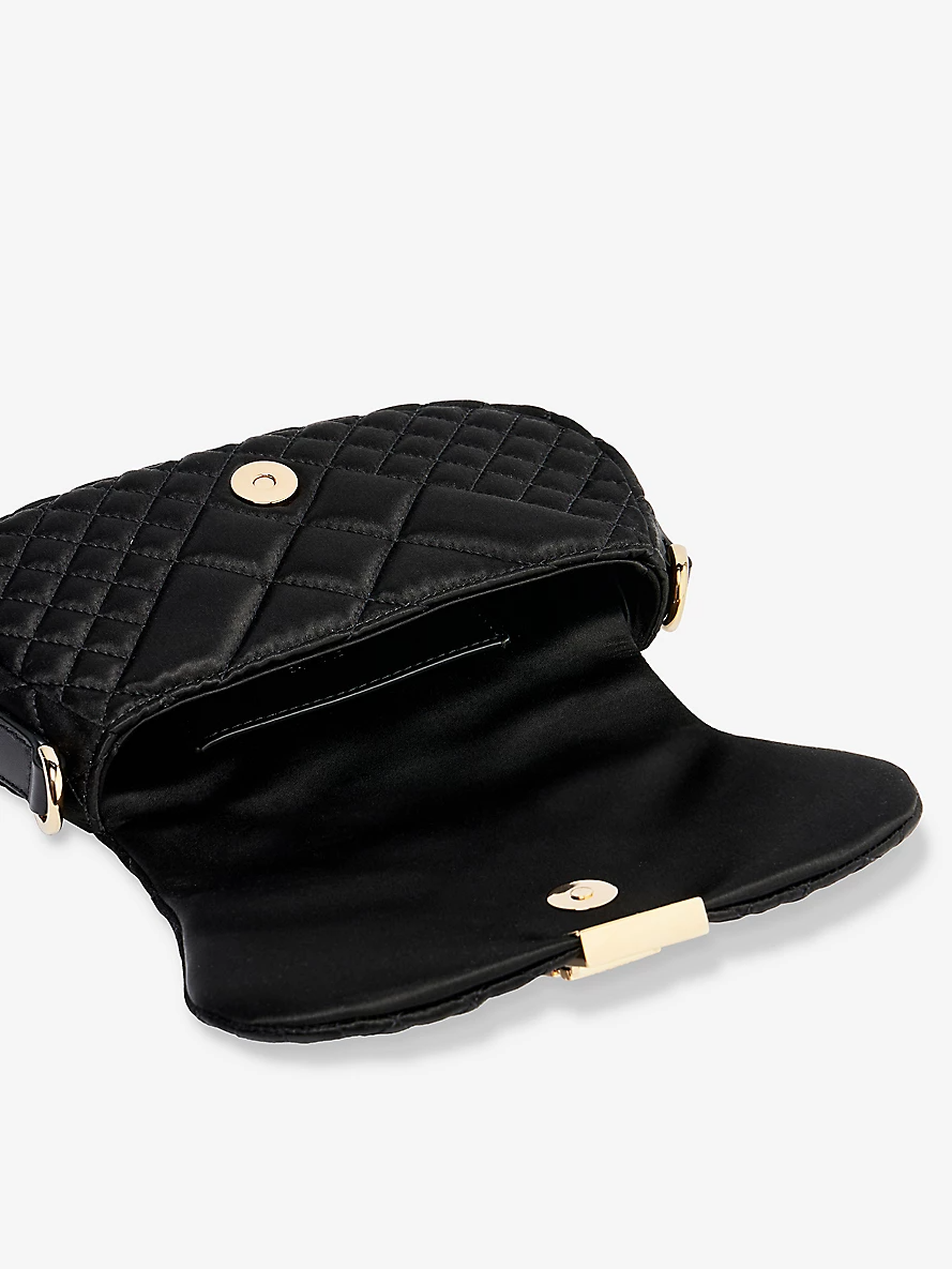  Túi Nữ Versace Greca Goddess Mini Woven 'Black' 
