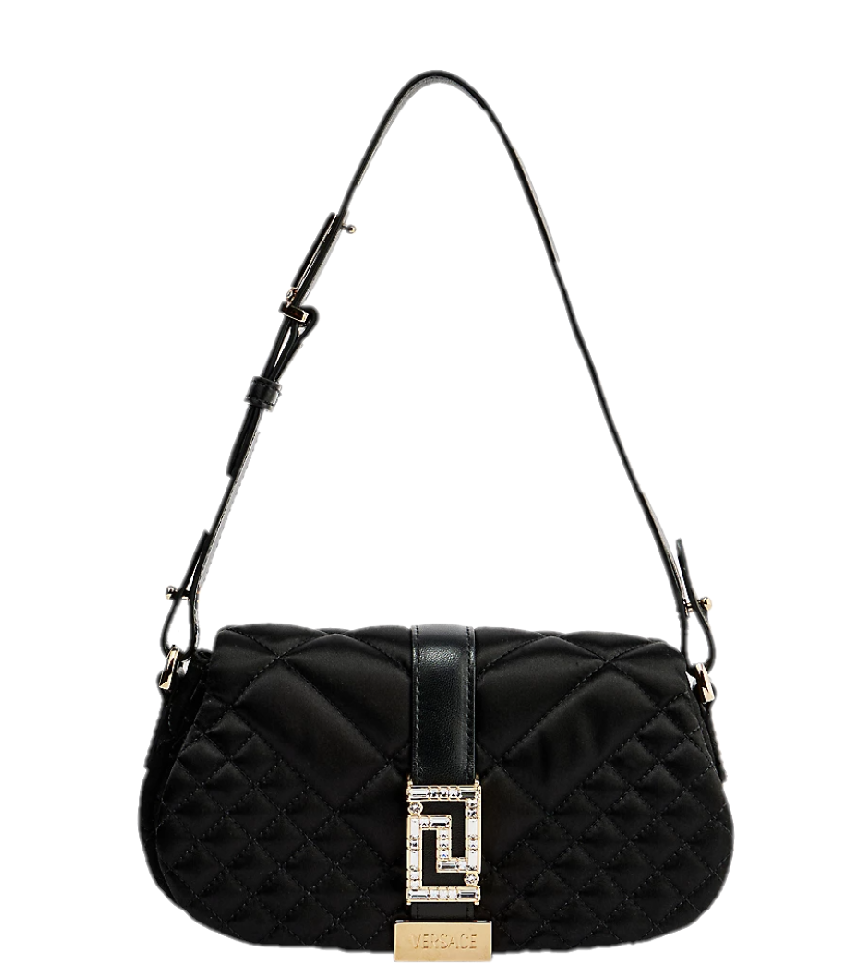  Túi Nữ Versace Greca Goddess Mini Woven 'Black' 