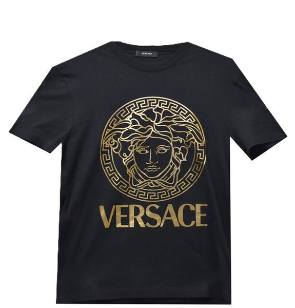  Áo Nam Versace Medusa Logo Print 'Black' 