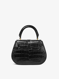  Túi Nữ Versace Greca Goddess Croc-embossed 'Black' 