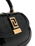  Túi Nữ Versace Greca Goddess Top-Handle Bag 'Black' 