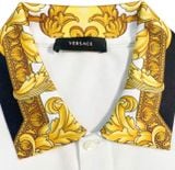  Áo Nam Versace Collar Printed Polo Shirt 'White' 
