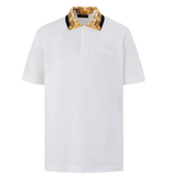  Áo Nam Versace Collar Printed Polo Shirt 'White' 