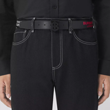  Thắt Lưng Nam Burberry Coordinates Print Leather Belt 'Black' 