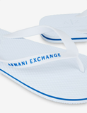  Dép Armani Exchange Flip Flops White 