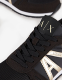  Giày Armani Nữ Logo And Contrasting Details 'Black' 