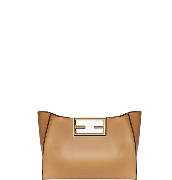  Túi Nữ Fendi Leather Bag 'Beige' 