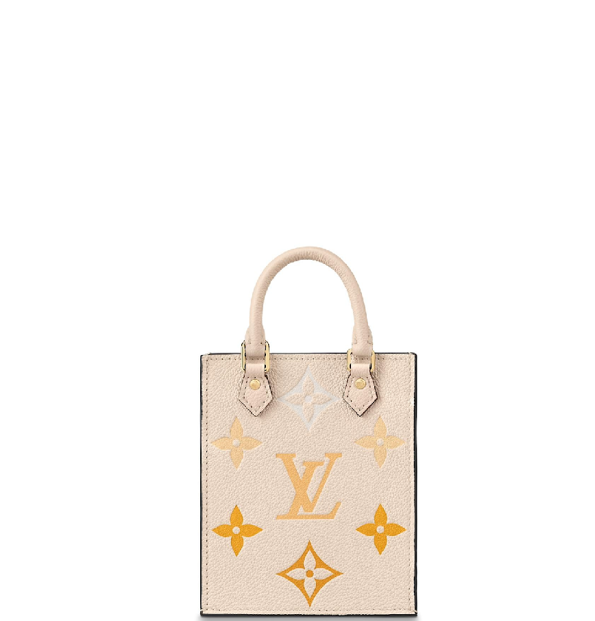 lv petit sac plat beige